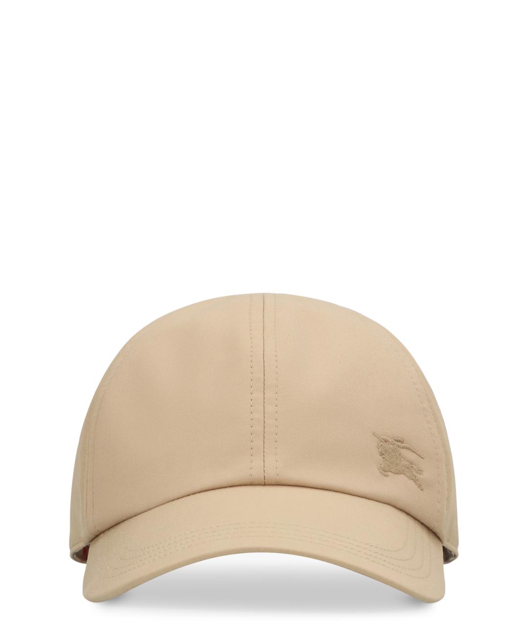 BURBERRY Бежевая хлопковая кепка/бейсболка, фото 1