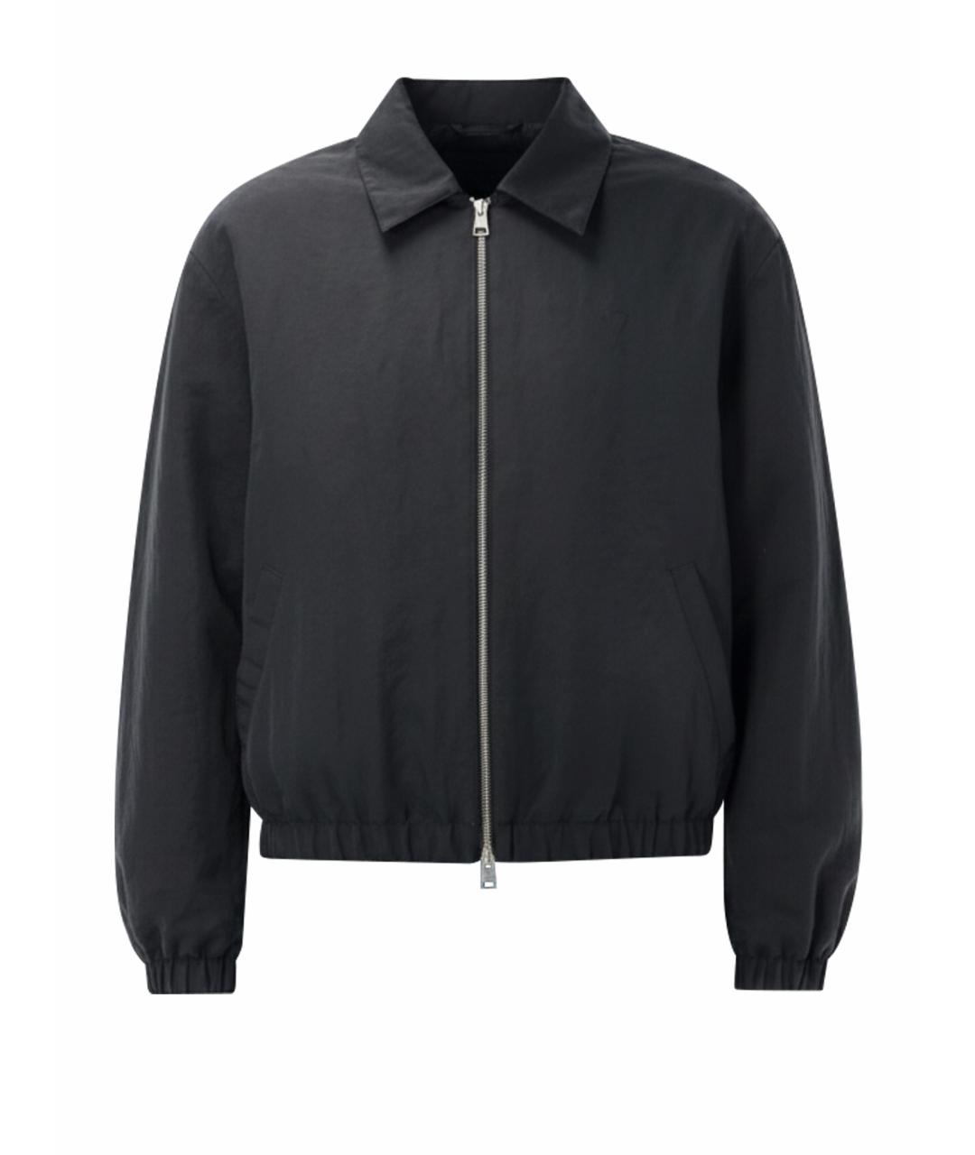 Ami Paris Черная полиамидовая куртка, фото 1