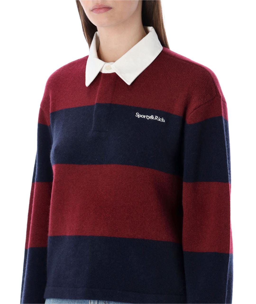 SPORTY AND RICH Мульти кашемировый джемпер / свитер, фото 4