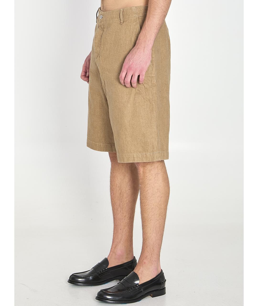 JACQUEMUS Бежевые хлопковые шорты, фото 3