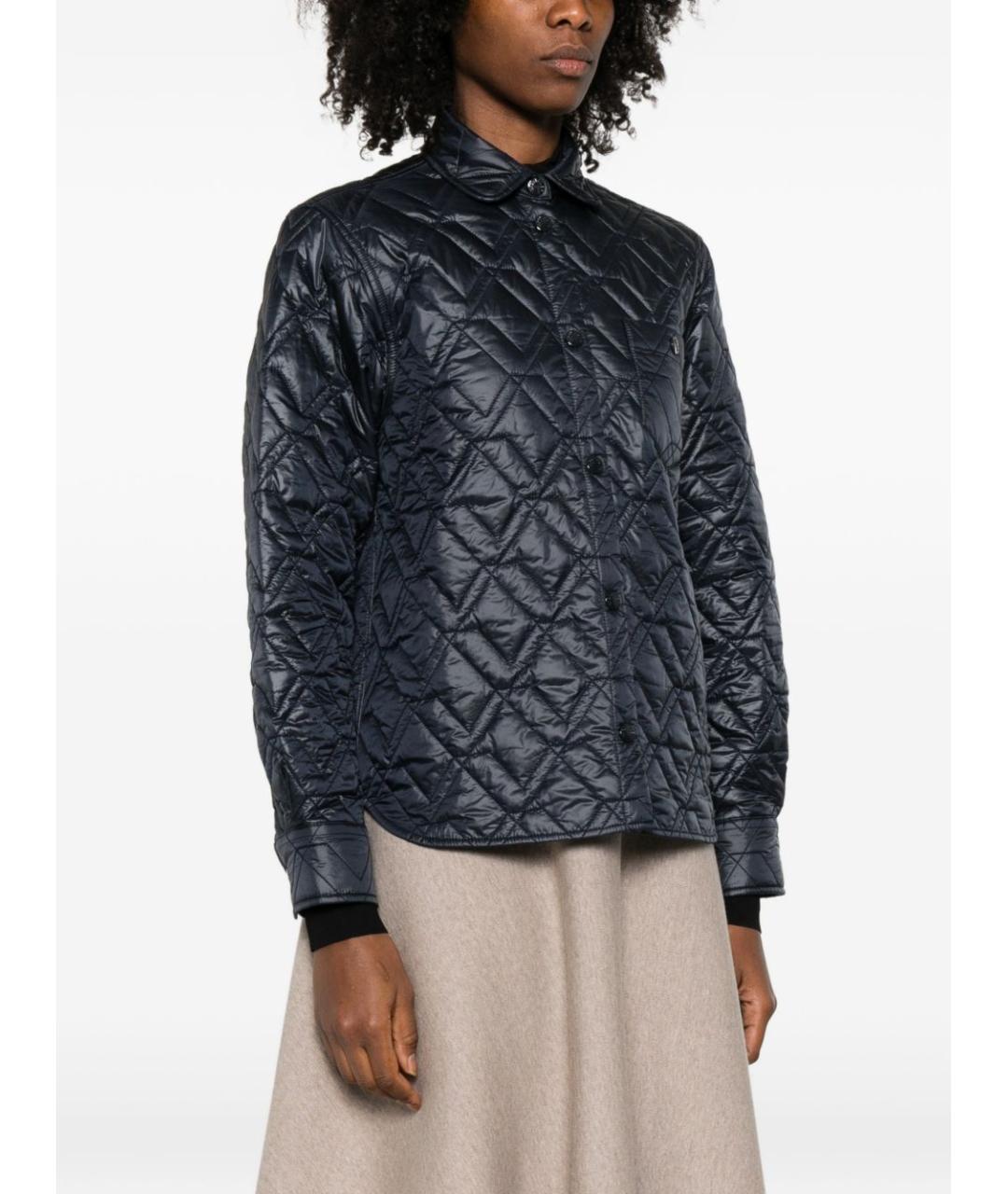 MONCLER Синяя полиамидовая куртка, фото 4