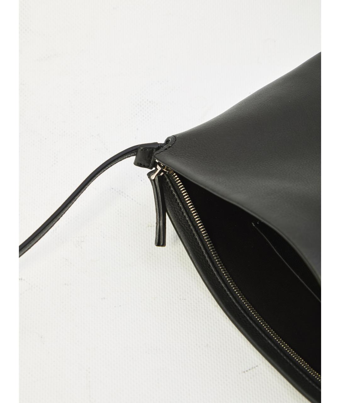 THE ROW Черная кожаная сумка через плечо, фото 5