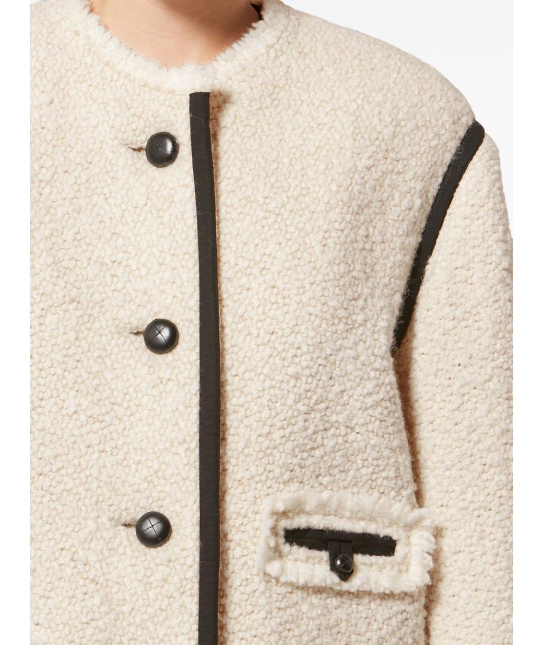 ISABEL MARANT Бежевая шерстяная куртка, фото 2
