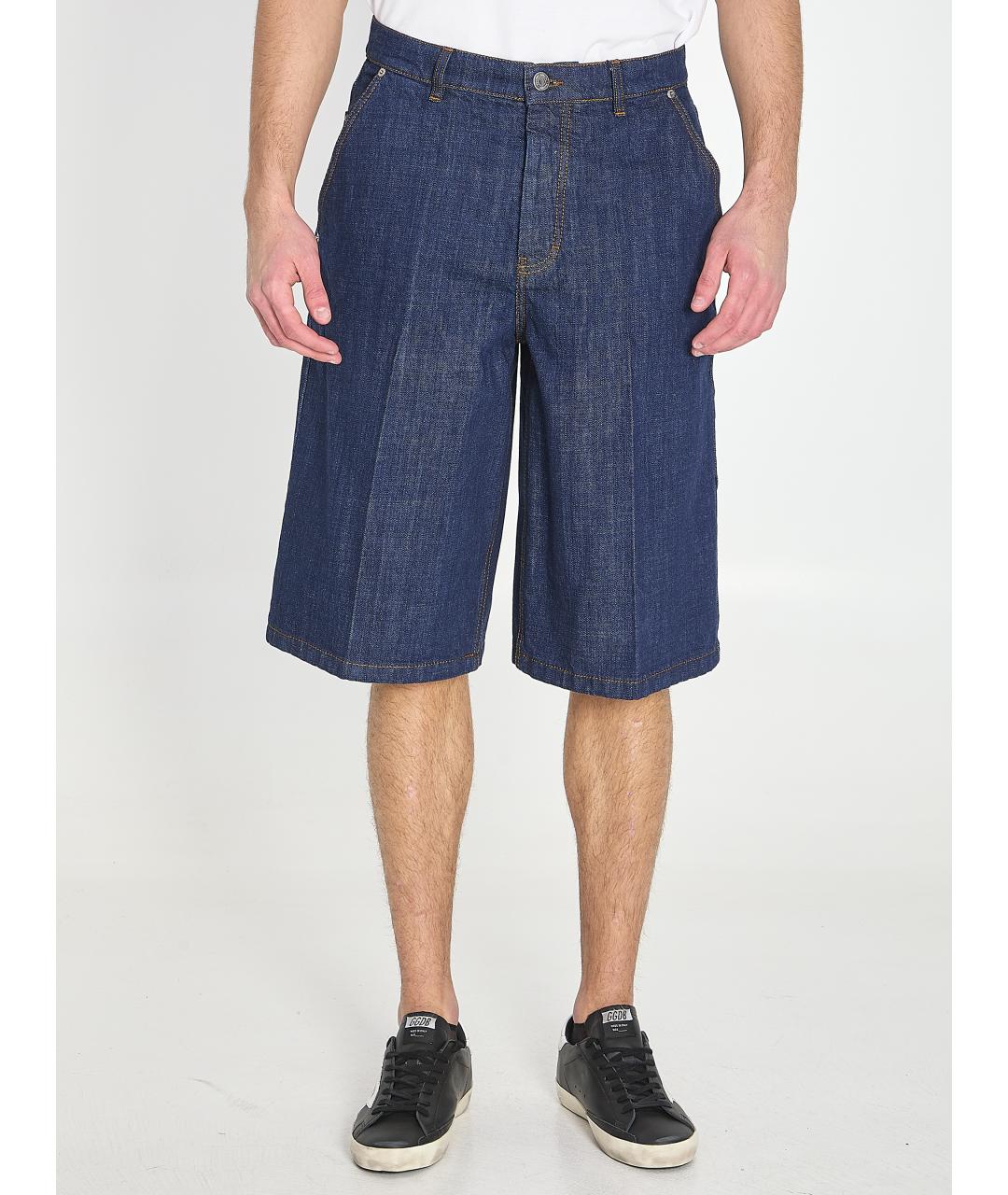 Ami Paris Синие хлопковые шорты, фото 2