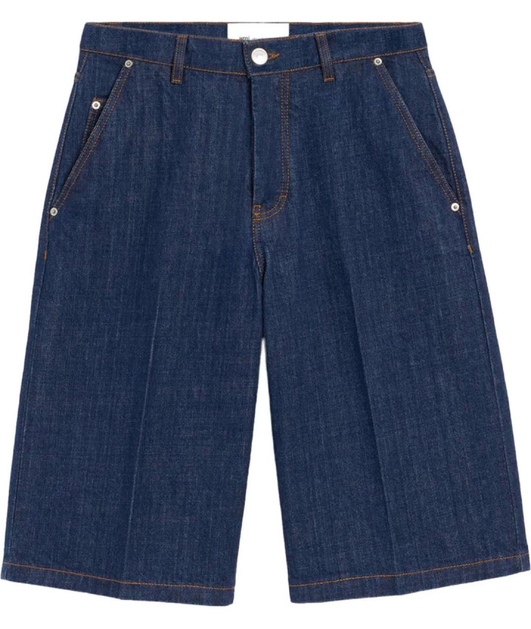 Ami Paris Синие хлопковые шорты, фото 1