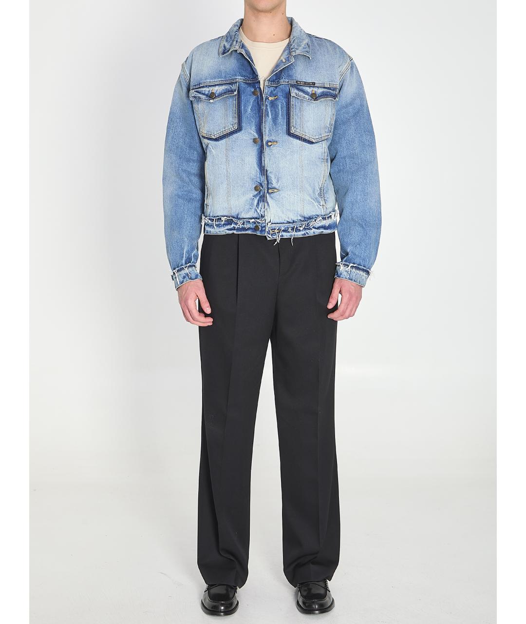 MAISON MARGIELA Синяя хлопковая куртка, фото 6