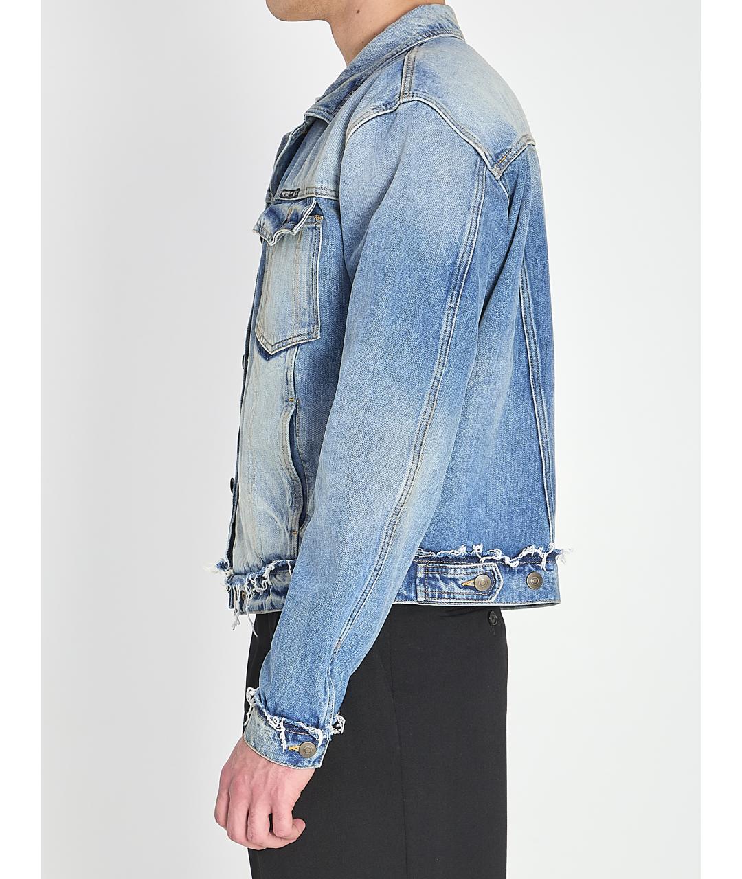 MAISON MARGIELA Синяя хлопковая куртка, фото 4