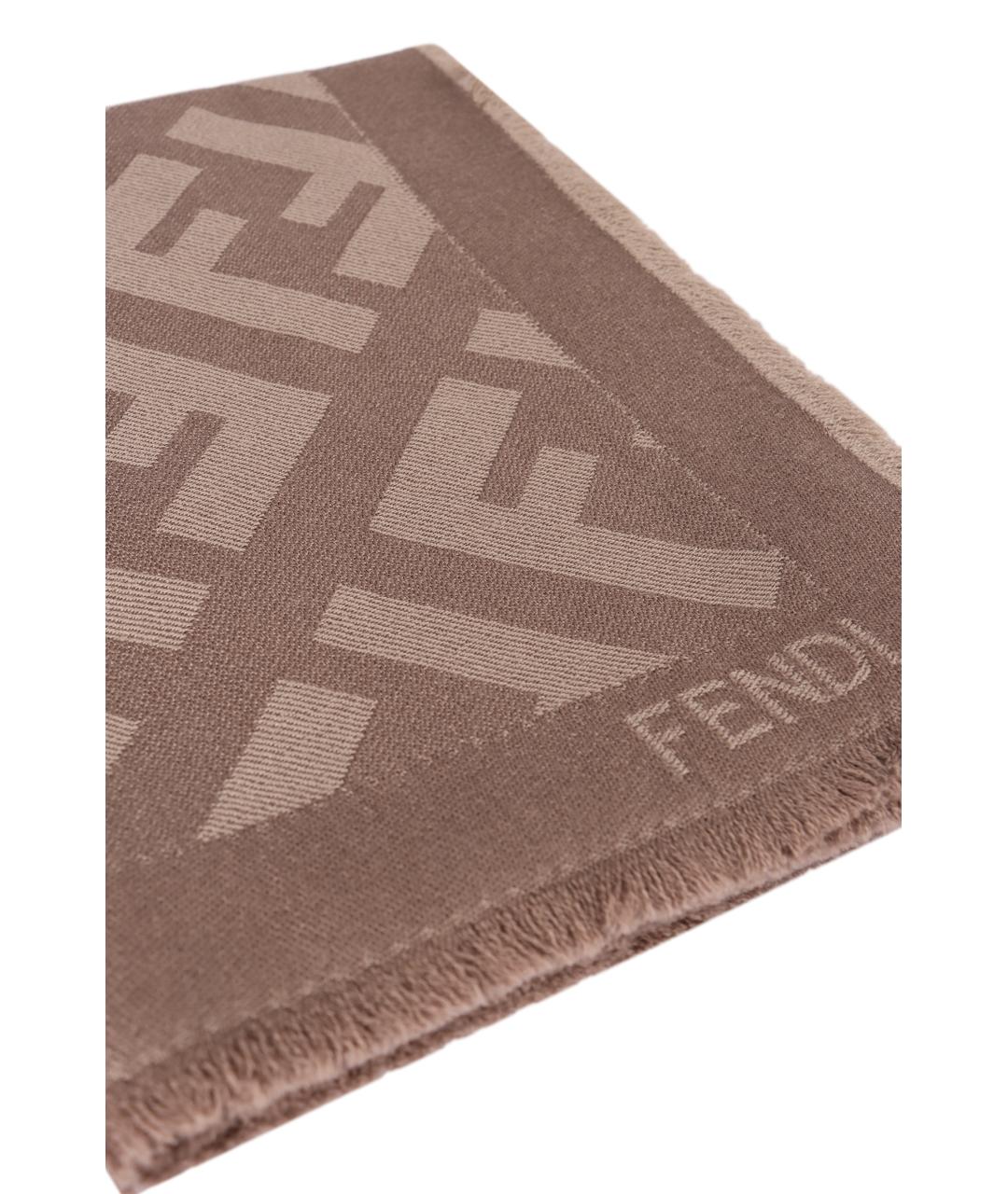 FENDI Розовый кашемировый шарф, фото 2