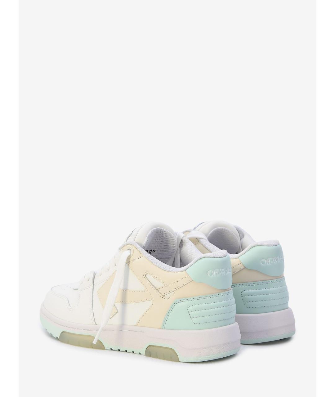 OFF-WHITE Мульти кожаные кеды, фото 4