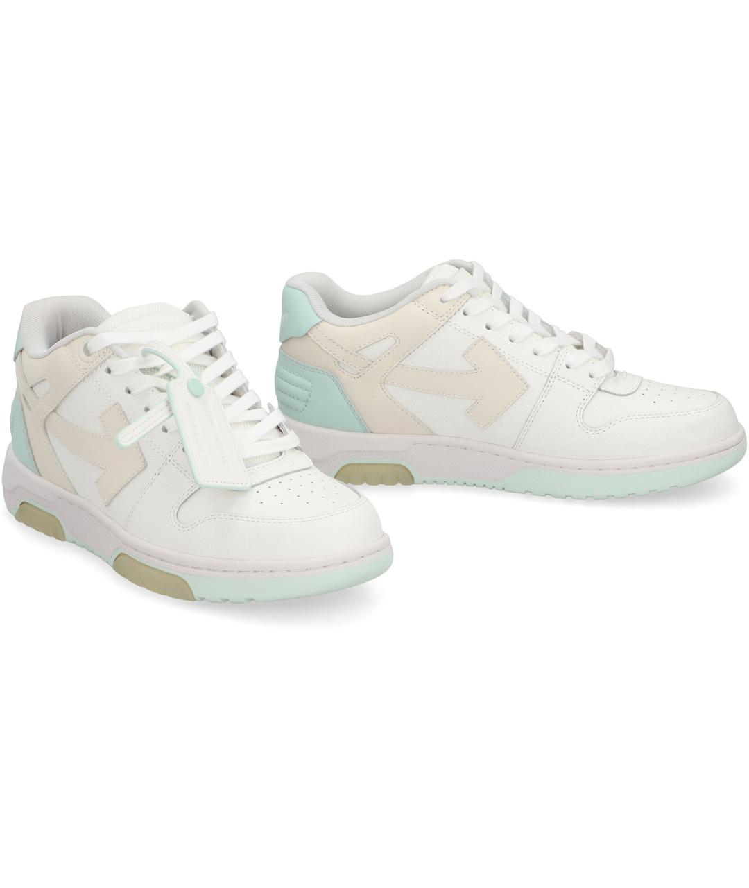 OFF-WHITE Мульти кожаные кеды, фото 2