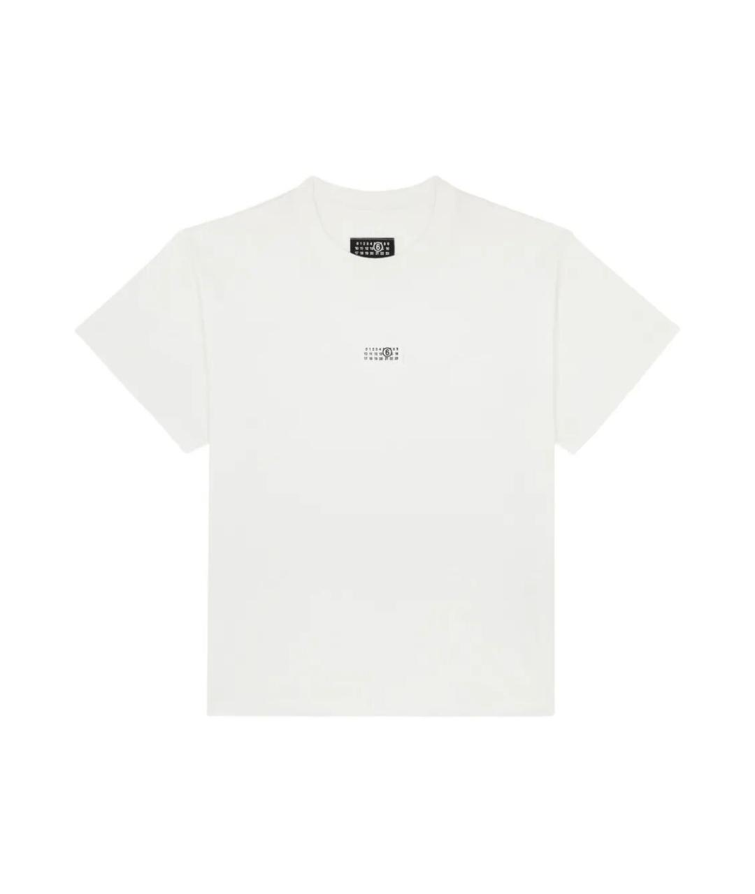 MM6 MAISON MARGIELA Белая хлопковая футболка, фото 1