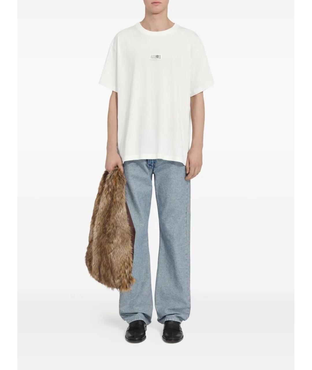 MM6 MAISON MARGIELA Белая хлопковая футболка, фото 5