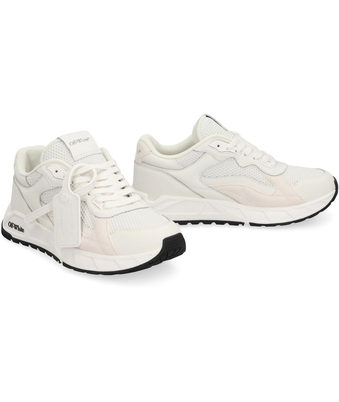 OFF-WHITE Белые кожаные кроссовки, фото 2