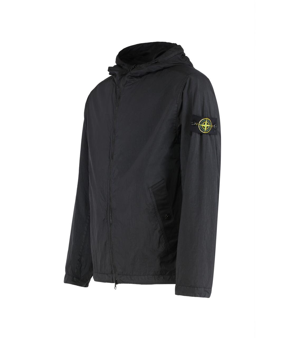 STONE ISLAND Черная полиамидовая куртка, фото 2