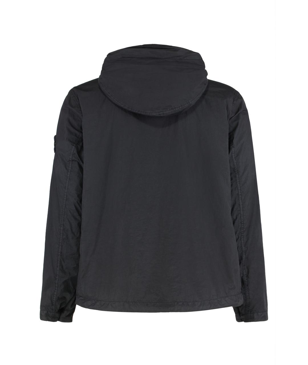 STONE ISLAND Черная полиамидовая куртка, фото 3