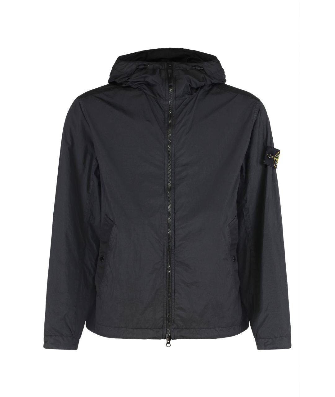 STONE ISLAND Черная полиамидовая куртка, фото 1