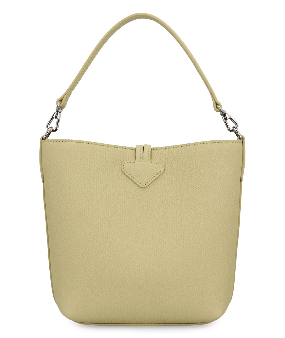 LONGCHAMP Зеленая кожаная сумка через плечо, фото 3