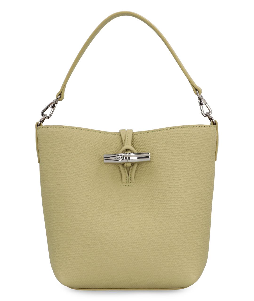 LONGCHAMP Зеленая кожаная сумка через плечо, фото 1