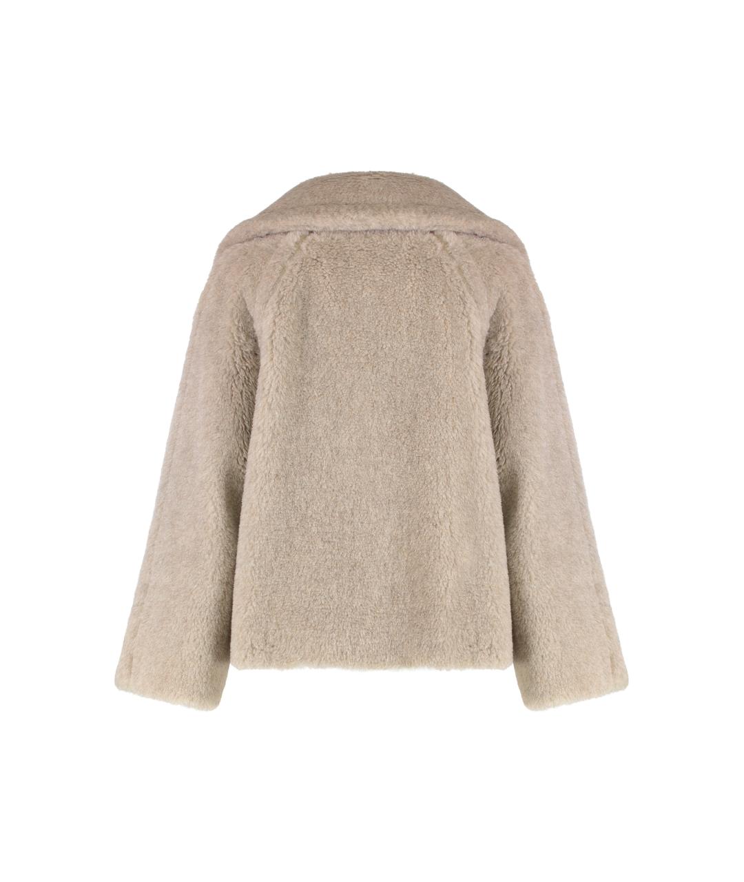 MAX MARA Бежевое шерстяное пальто, фото 2