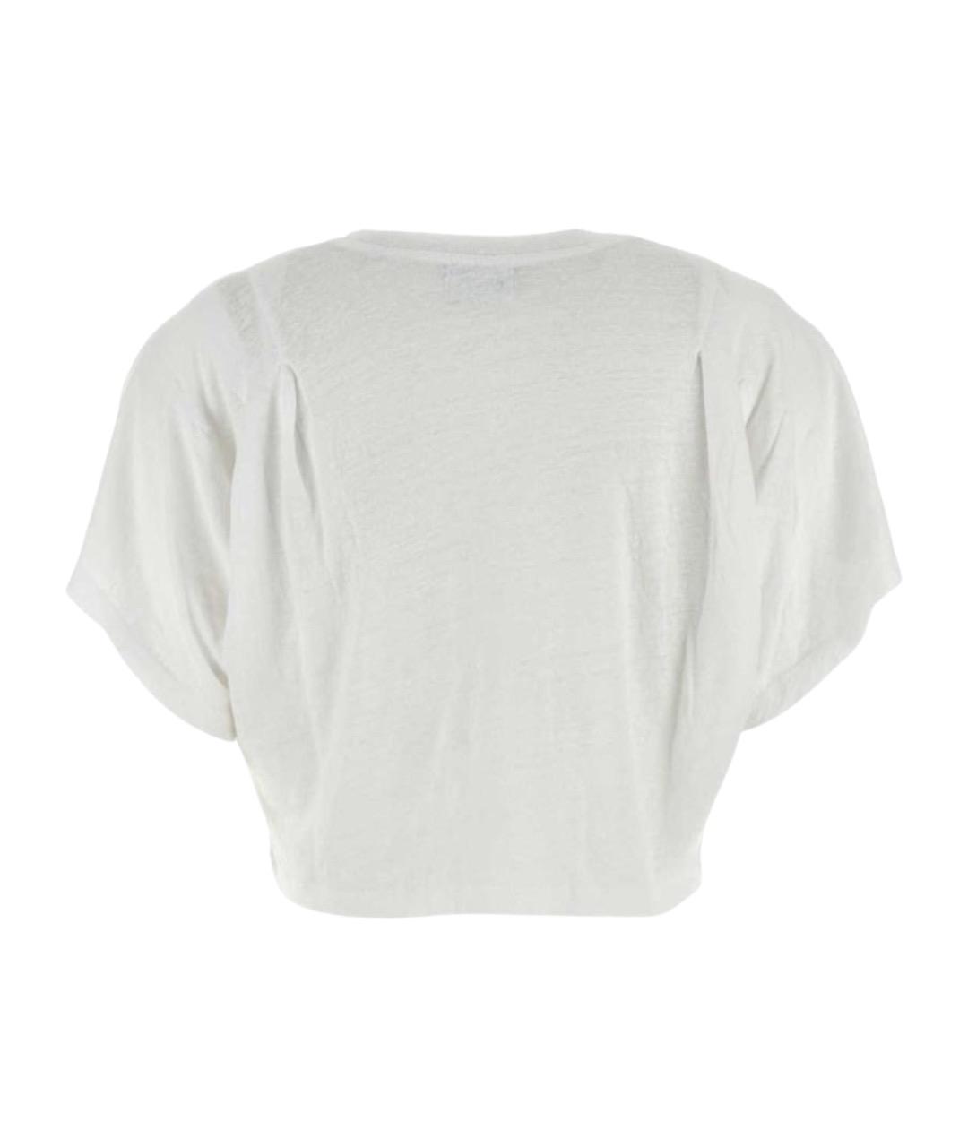 ISABEL MARANT Белая льняная футболка, фото 2