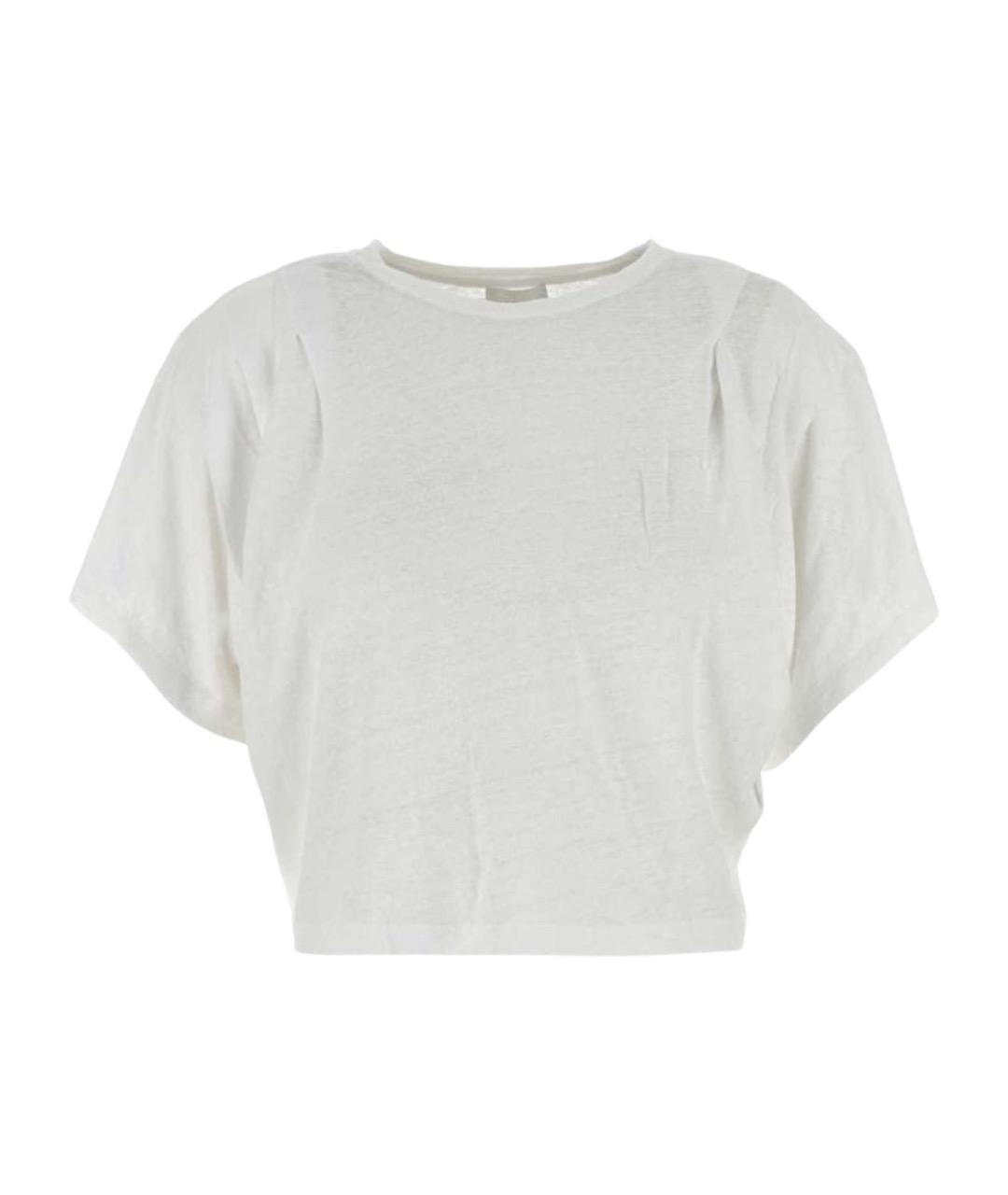 ISABEL MARANT Белая льняная футболка, фото 1