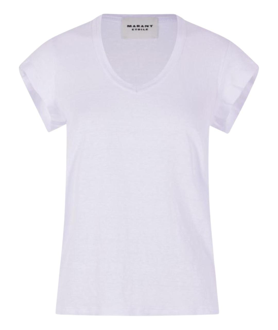 ISABEL MARANT Белая льняная футболка, фото 1