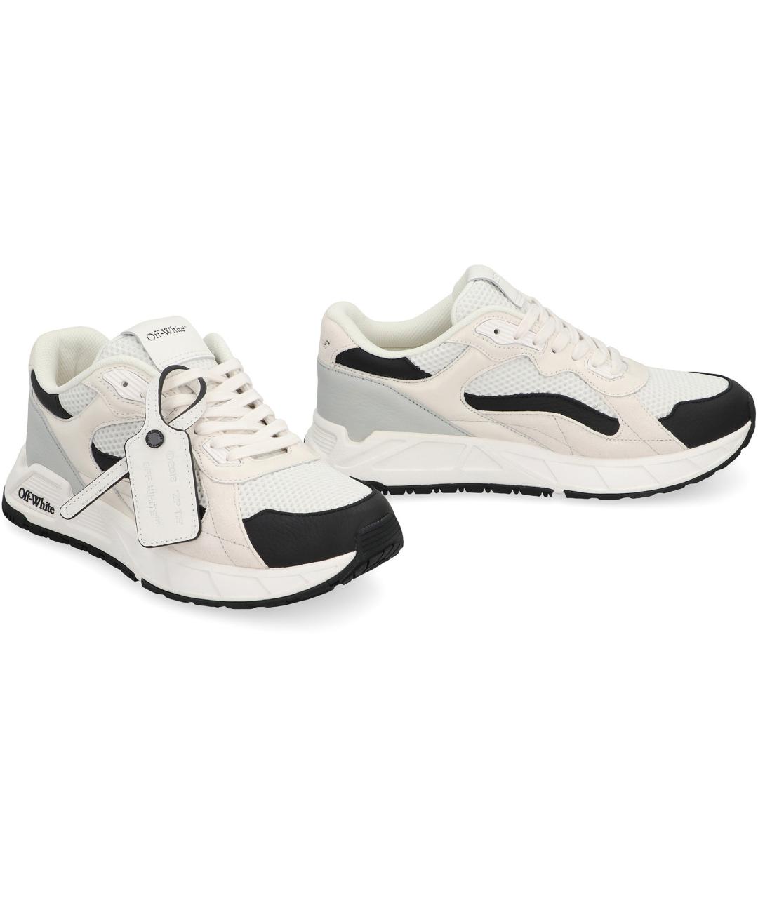 OFF-WHITE Белые кожаные кроссовки, фото 2