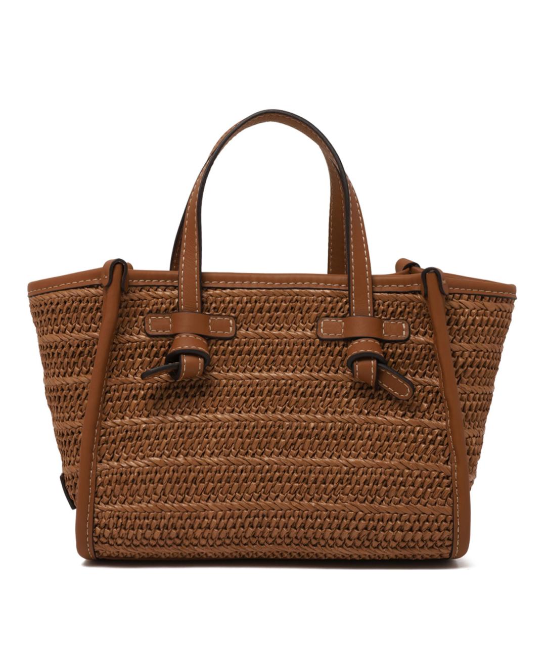 MARCELLA Коричневая кожаная сумка через плечо, фото 1