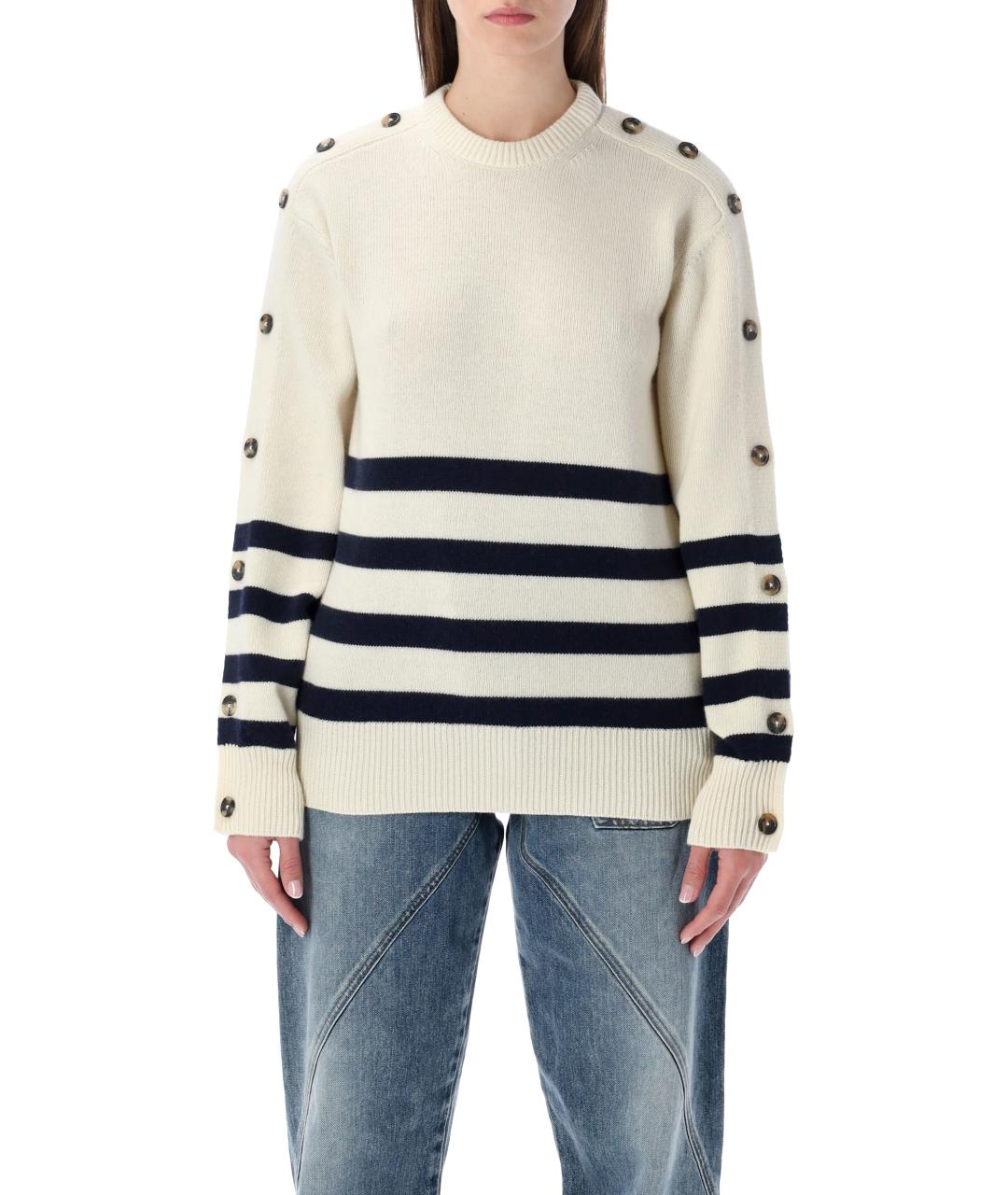 J.W.ANDERSON Белый шерстяной джемпер / свитер, фото 2