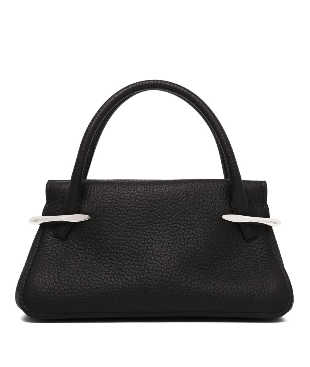 GIVENCHY Черная кожаная сумка тоут, фото 2