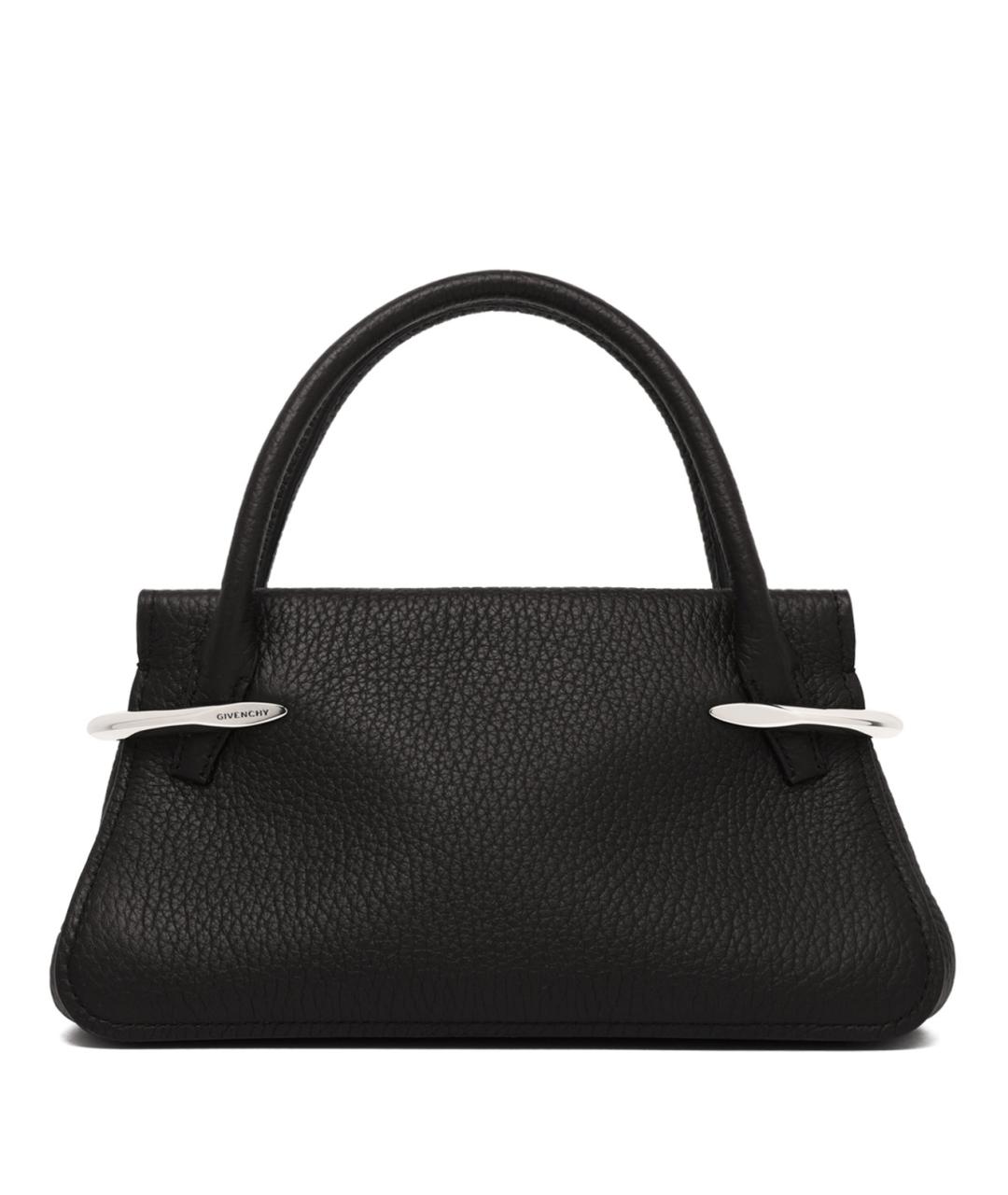 GIVENCHY Черная кожаная сумка тоут, фото 1