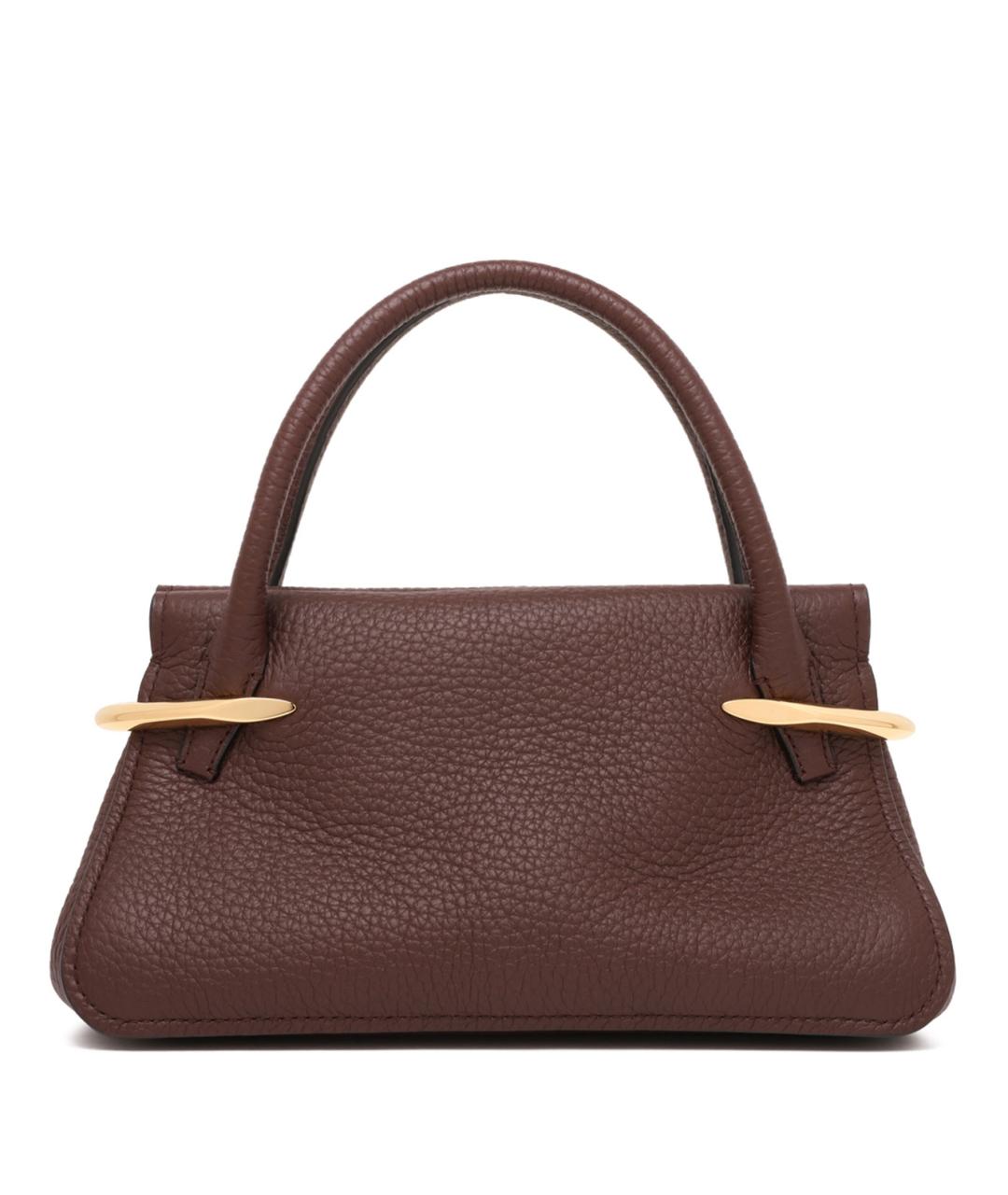 GIVENCHY Коричневая кожаная сумка тоут, фото 2