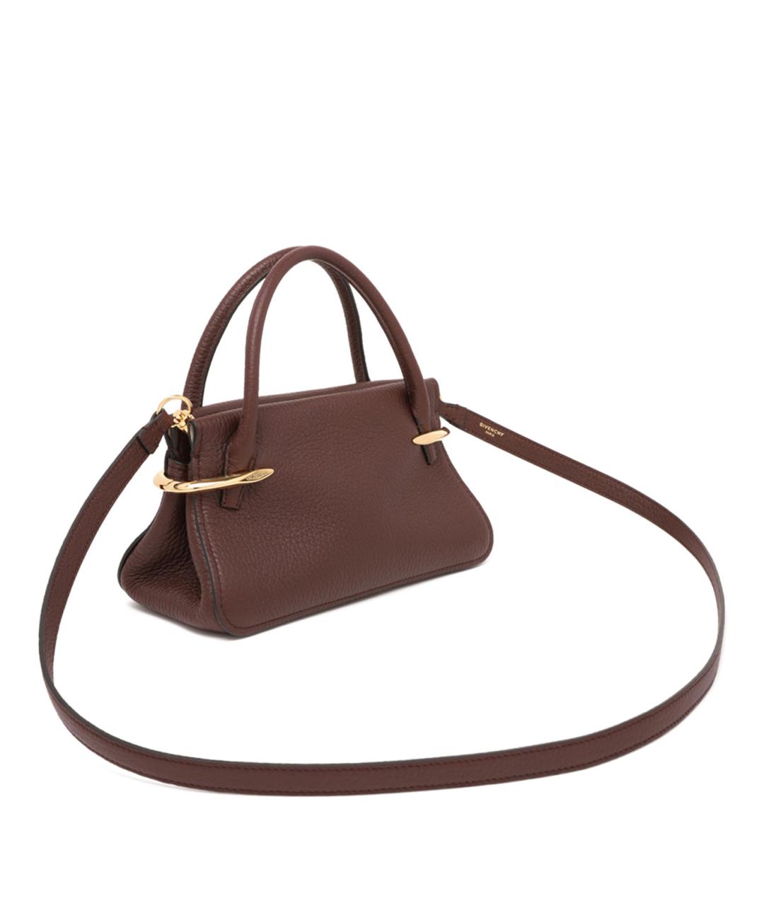GIVENCHY Коричневая кожаная сумка тоут, фото 3