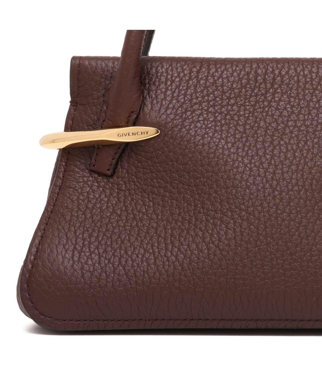 GIVENCHY Коричневая кожаная сумка тоут, фото 4