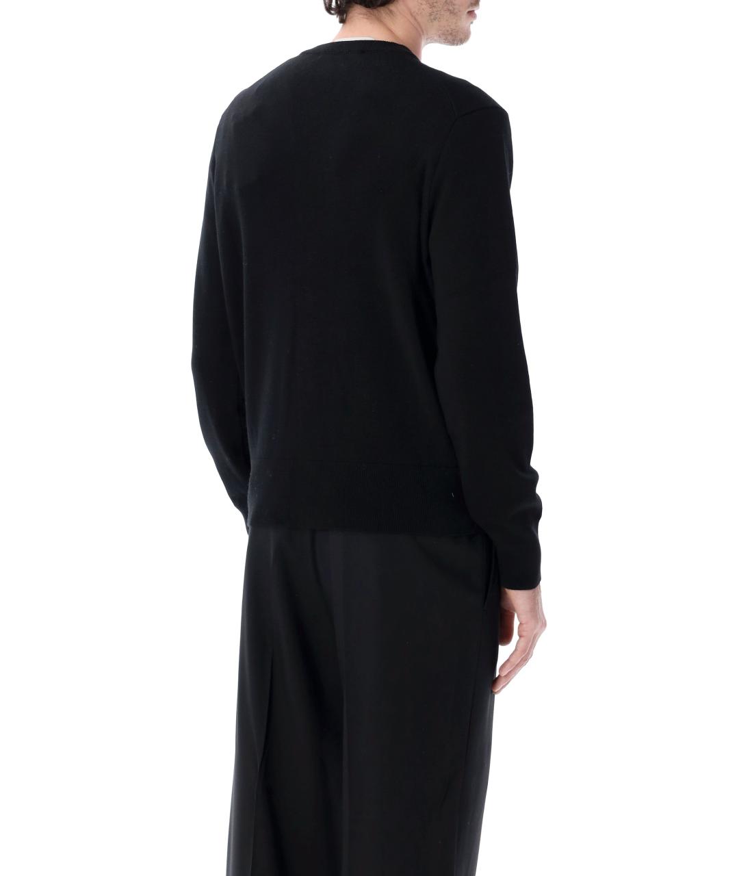 Ami Paris Черный шерстяной кардиган, фото 3