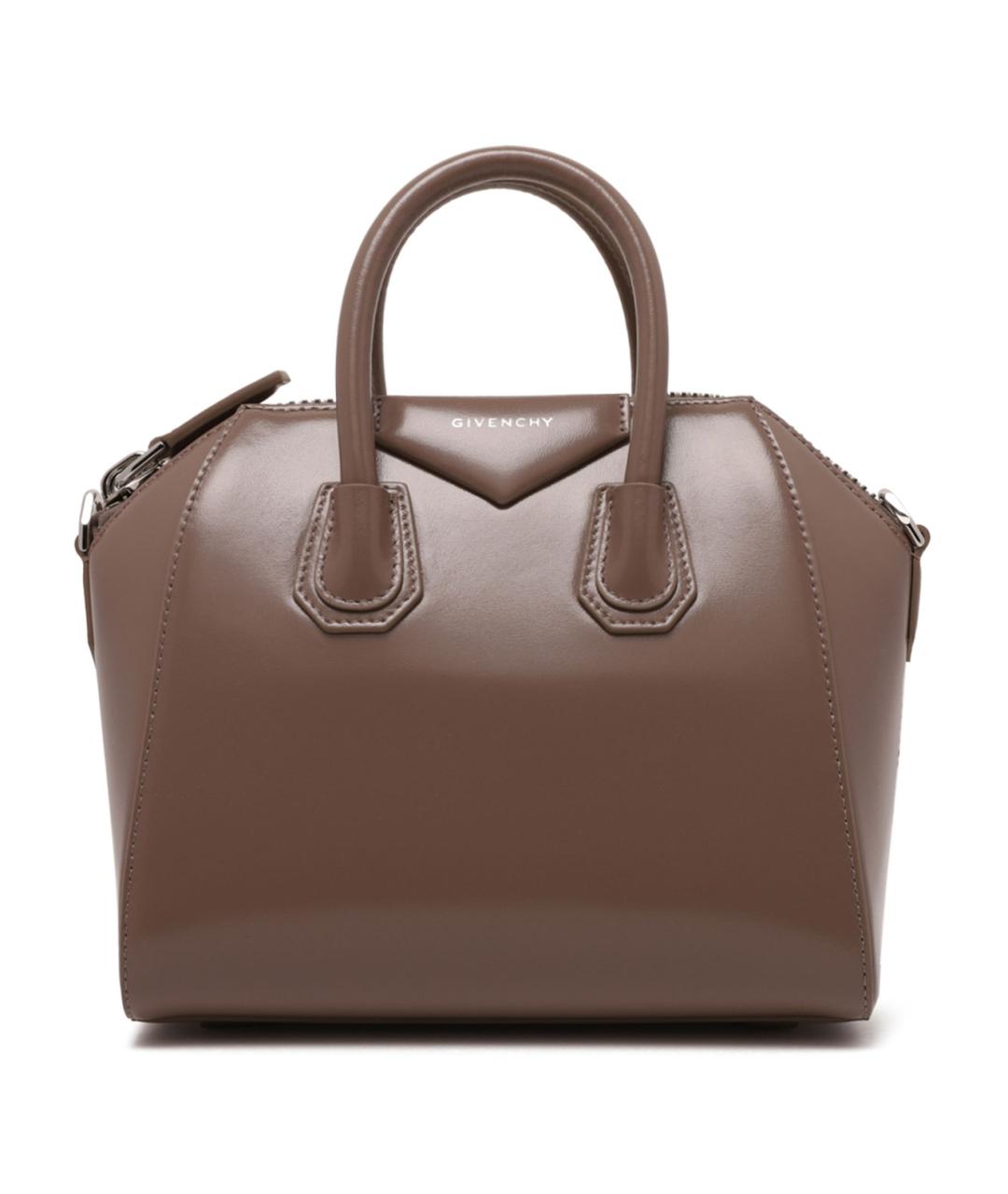 GIVENCHY Коричневая кожаная сумка тоут, фото 1