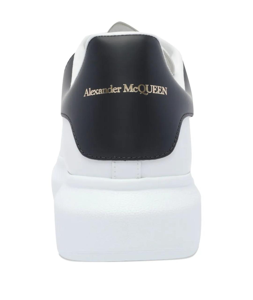ALEXANDER MCQUEEN Белые кожаные низкие кроссовки / кеды, фото 3