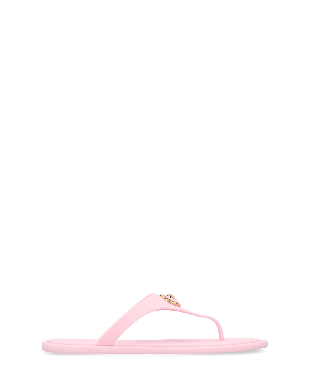 VERSACE Розовые резиновые сандалии, фото 1