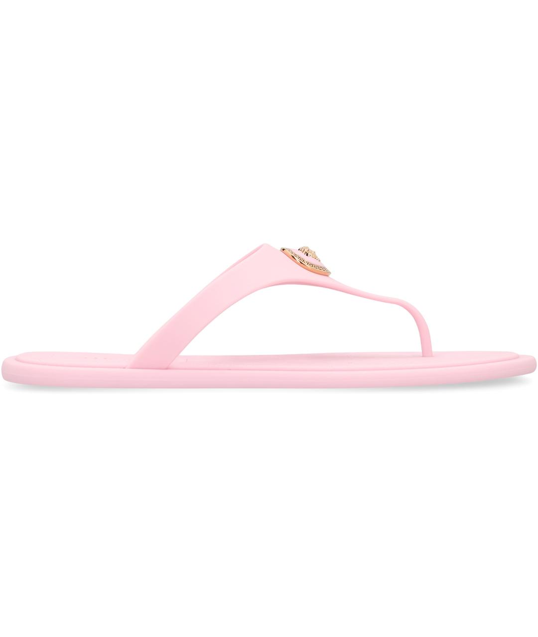 VERSACE Розовые резиновые сандалии, фото 2
