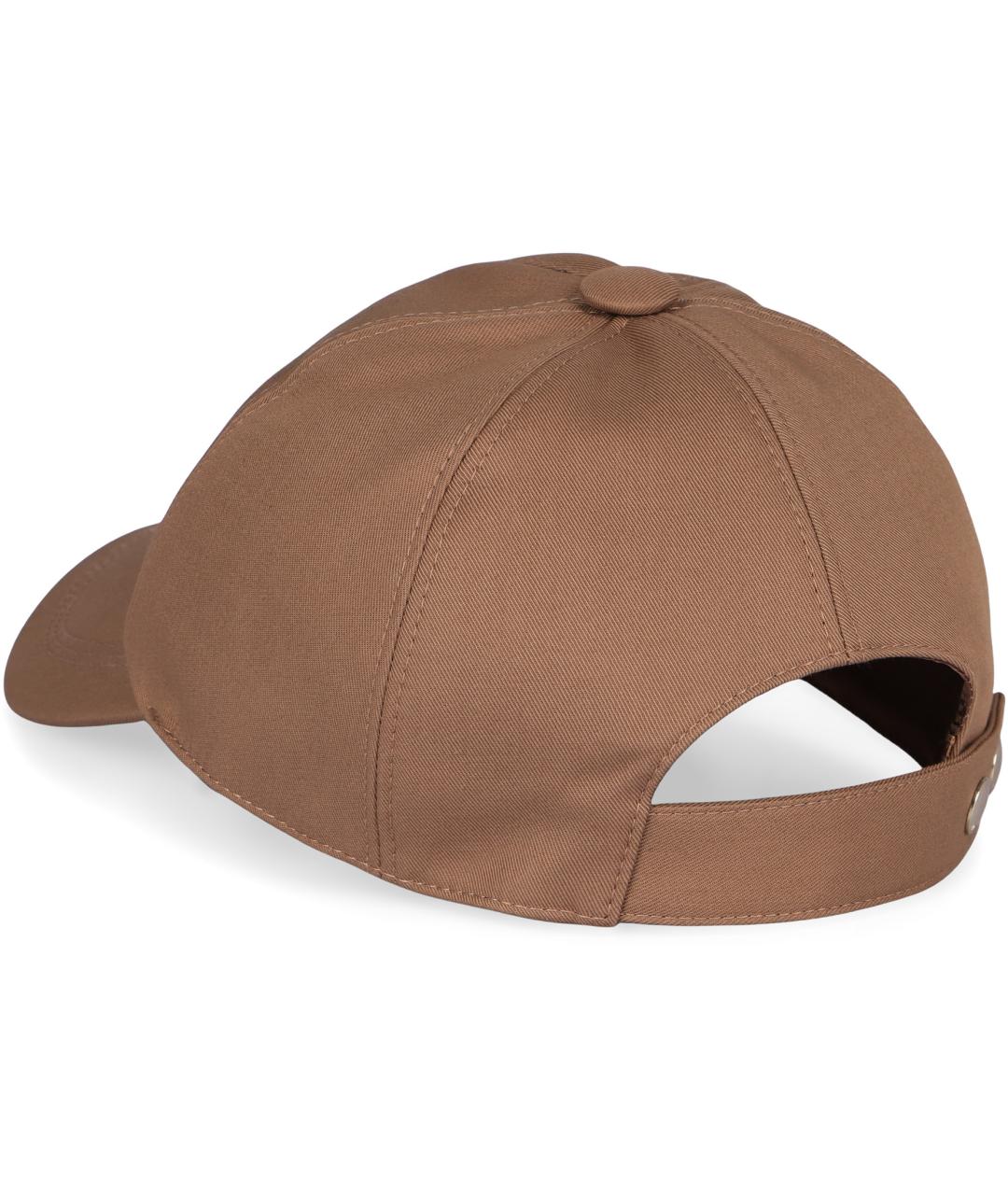 MAX MARA Коричневая хлопковая кепка, фото 2