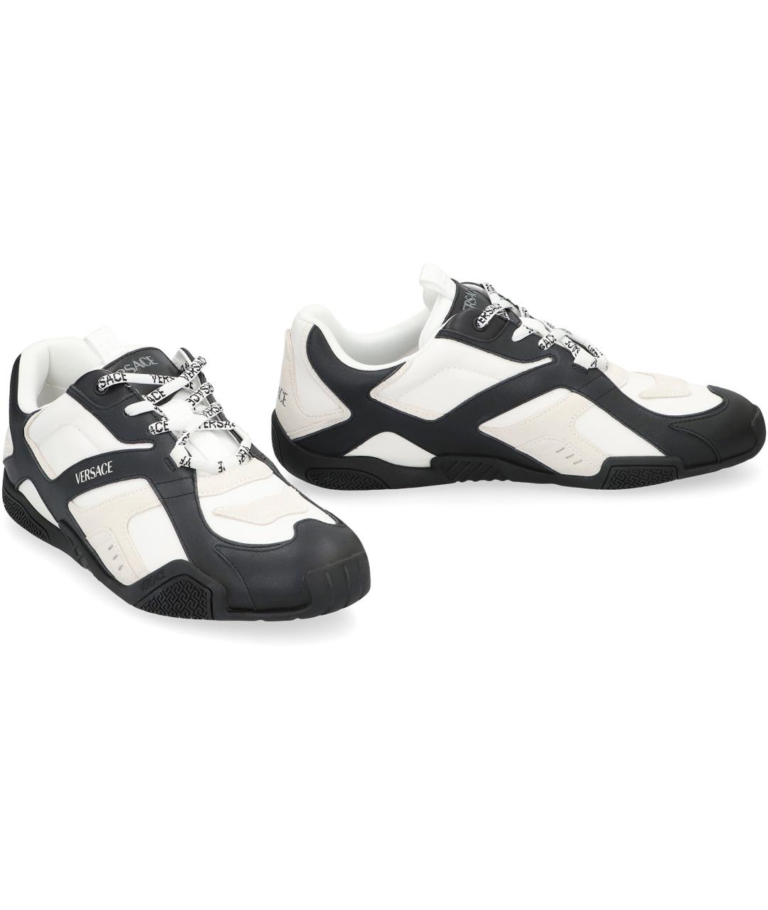 VERSACE Мульти кожаные низкие кроссовки / кеды, фото 2