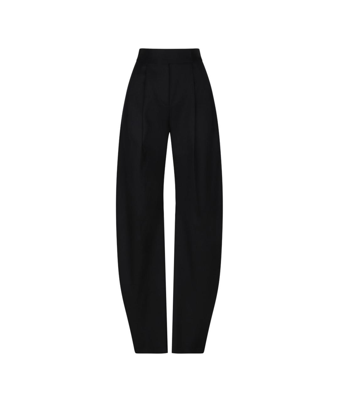 THE ATTICO Черные хлопковые прямые брюки, фото 2