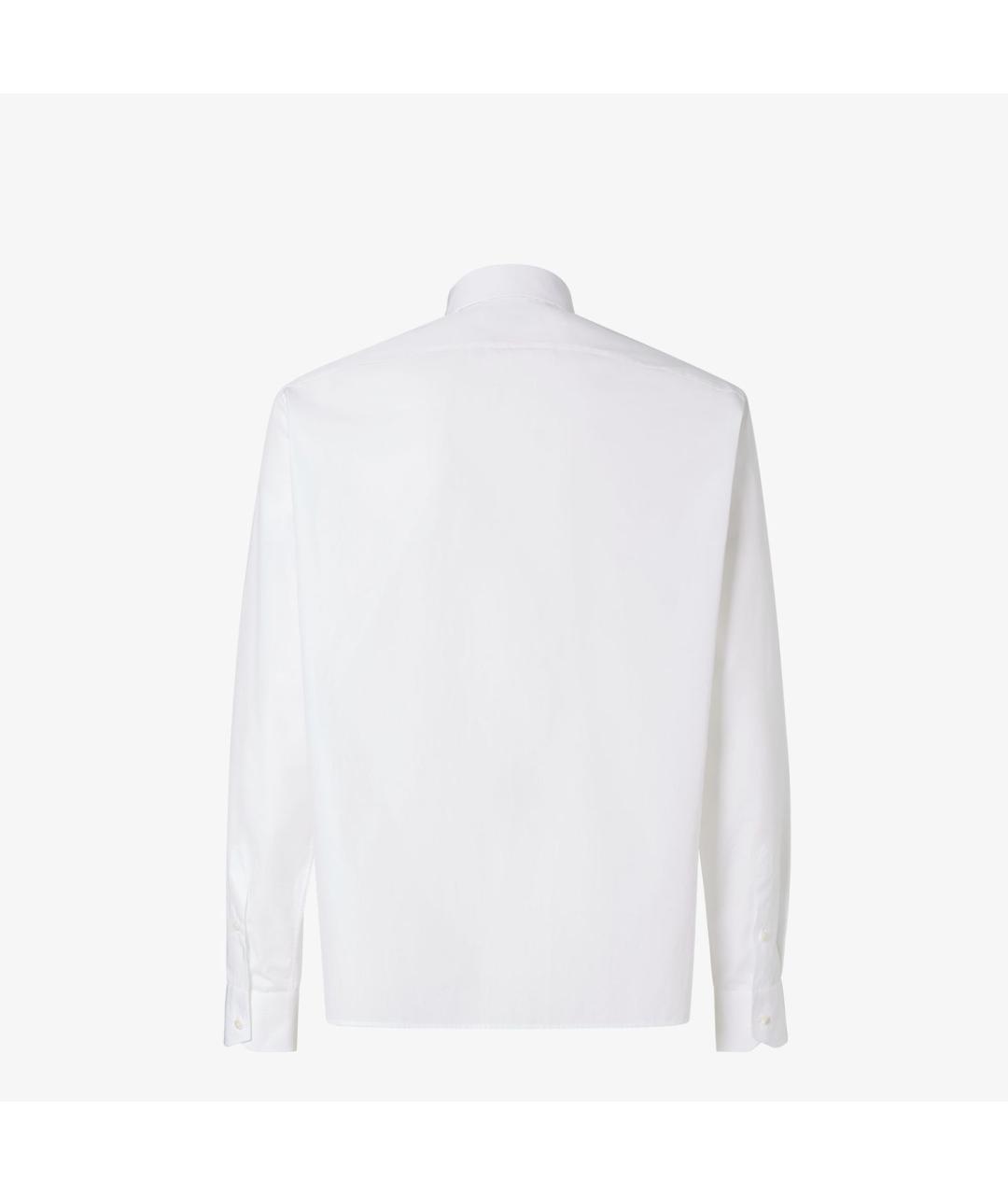 FENDI Белая хлопковая кэжуал рубашка, фото 2