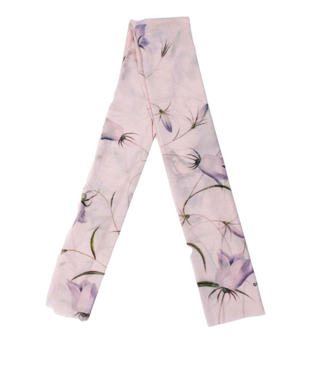 GIVENCHY Фиолетовый шелковый шарф, фото 1