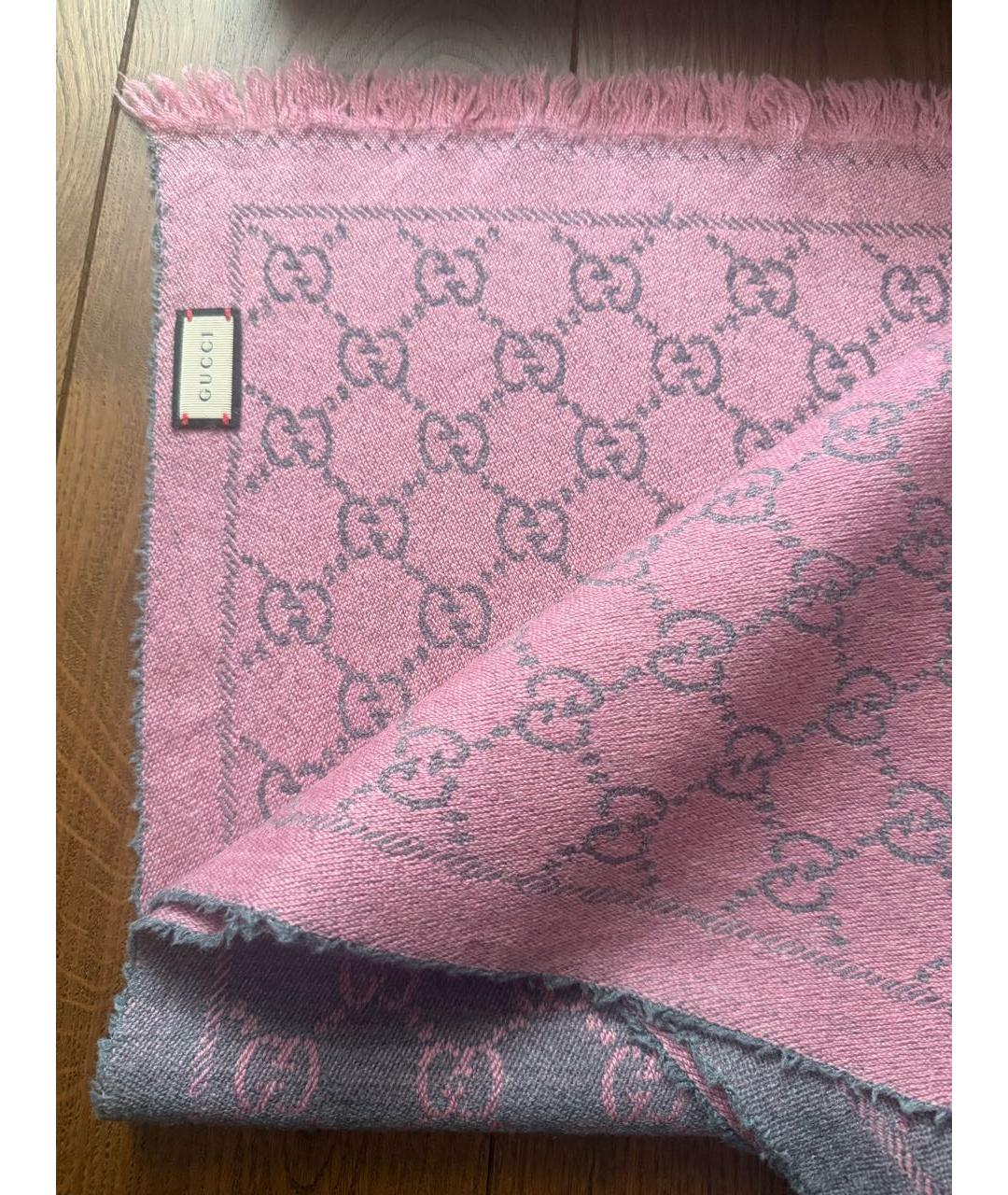 GUCCI Мульти шерстяной шарф, фото 3