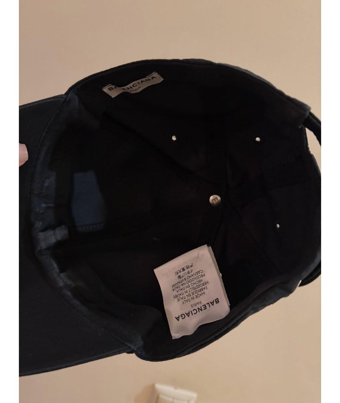 BALENCIAGA Черная кепка, фото 3