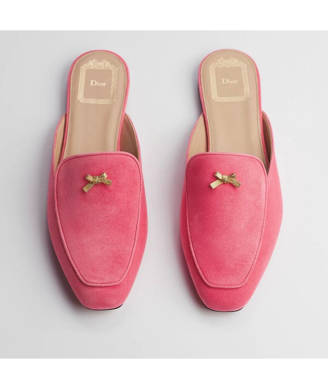 CHRISTIAN DIOR Розовые мюли, фото 3