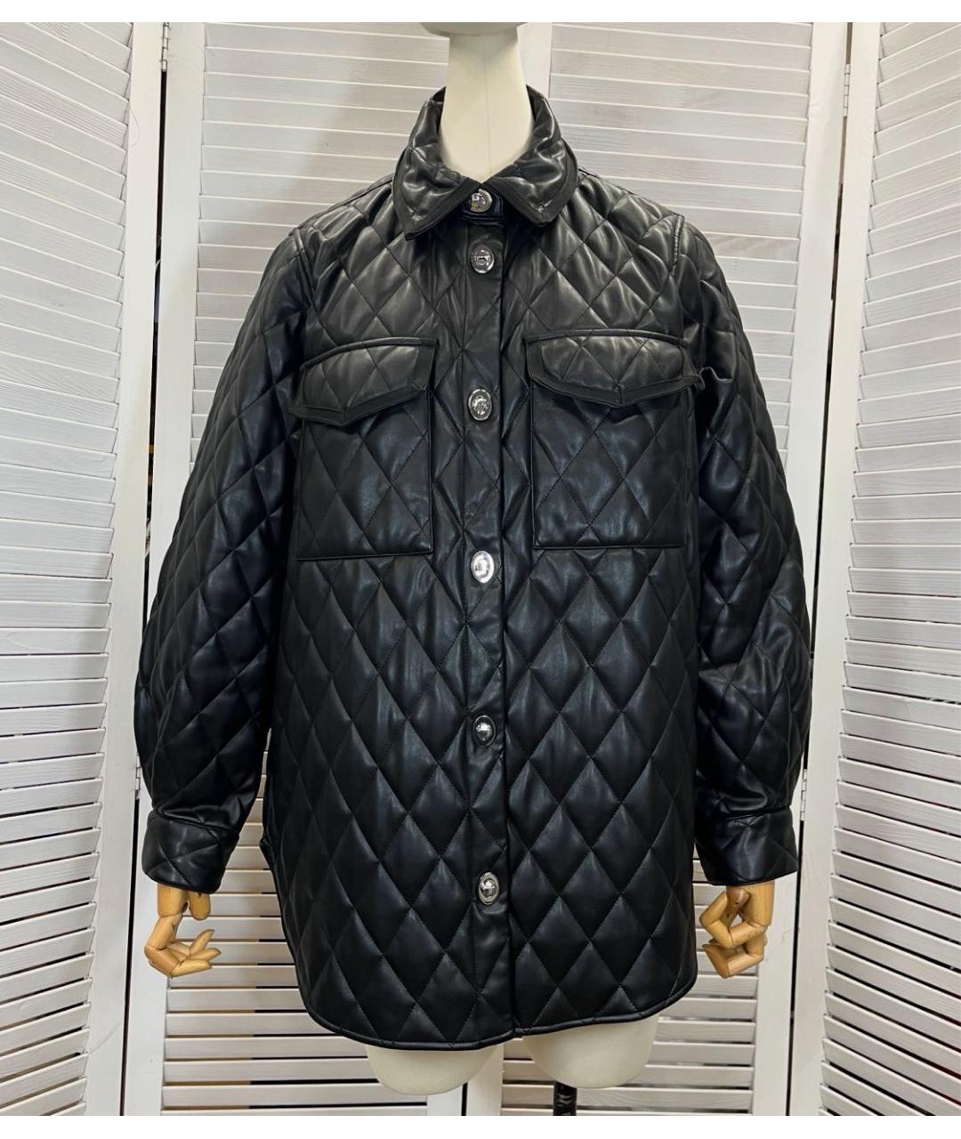 MAJE Черная синтетическая куртка, фото 9
