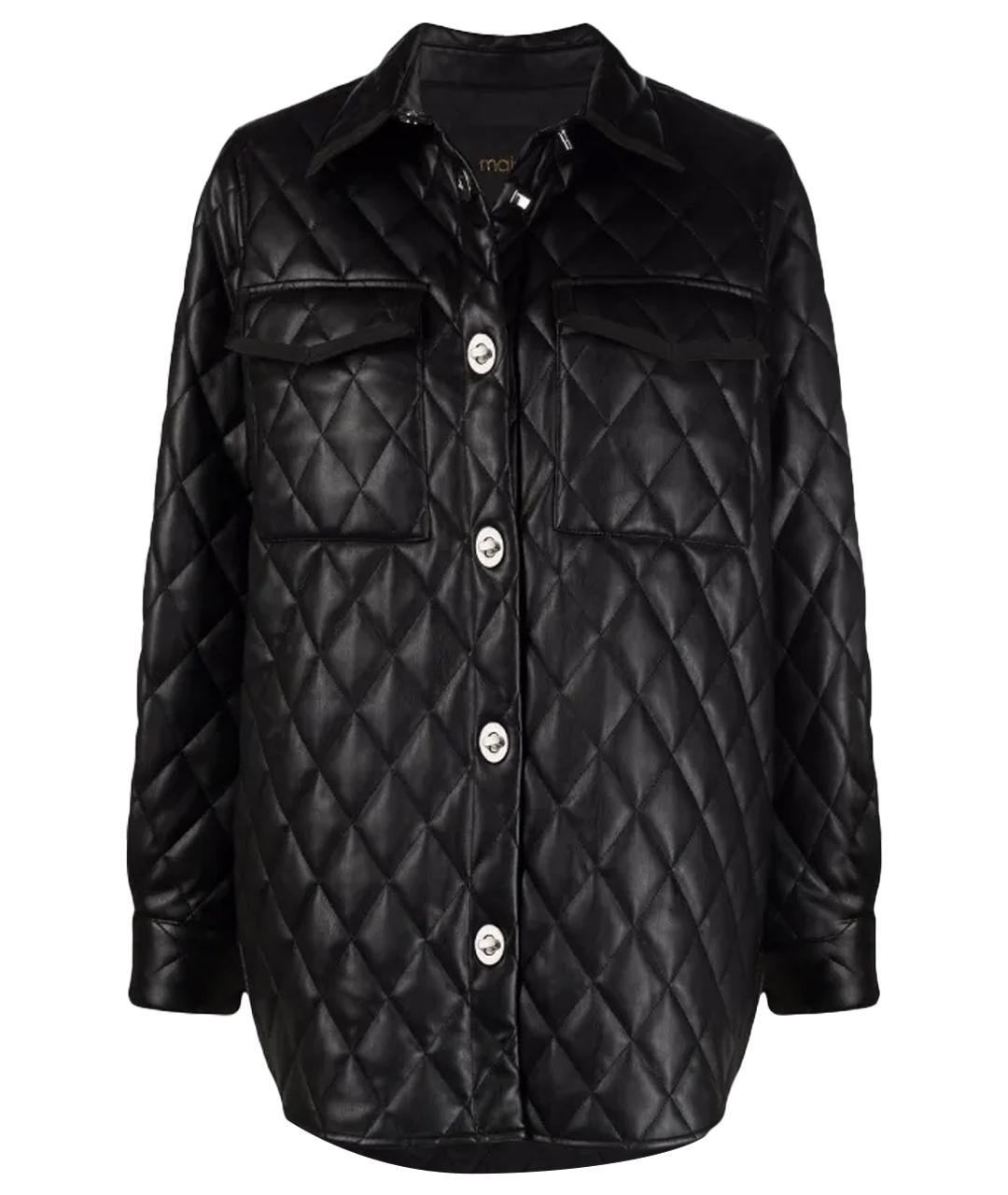 MAJE Черная синтетическая куртка, фото 1