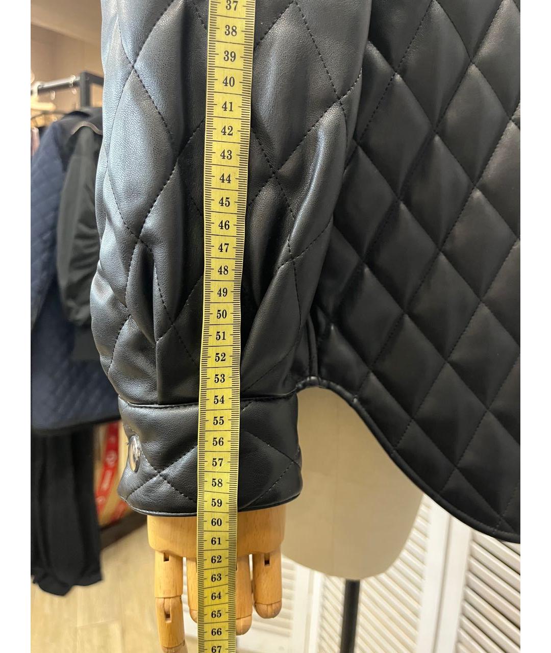 MAJE Черная синтетическая куртка, фото 5